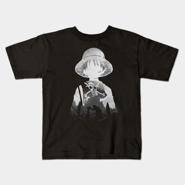 Monochrome Captain Kids T-Shirt by FanFreak